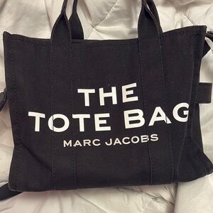 Marc Jacobs Black Canvas Tote Bag